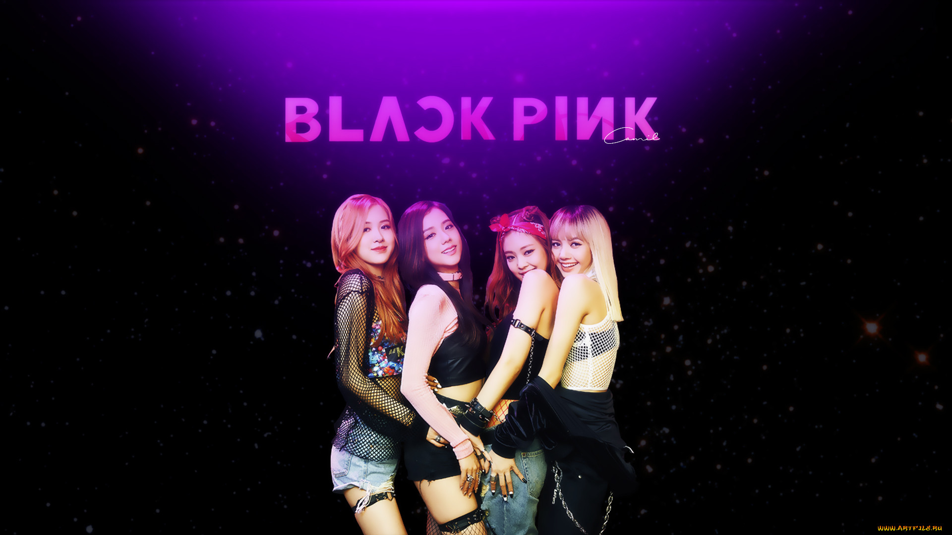 , - k-pop, black, pink